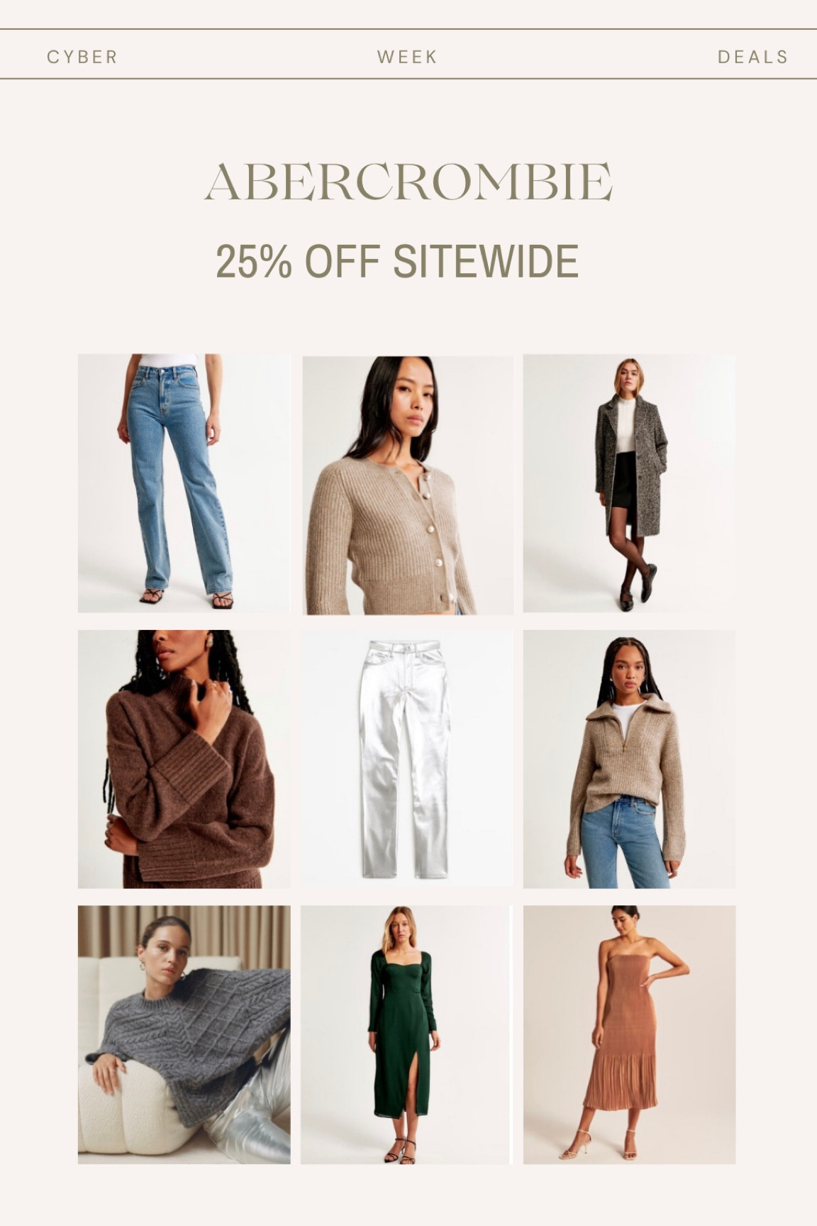 Abercrombie Black Friday! The best sweaters and denim for any occasion 

#LTKSeasonal #LTKGiftGuide #LTKCyberWeek