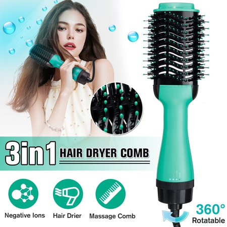 3 in1 Hair Blow Dryer Brush Comb Hot Air Hair Dryer Straightener Hair Tool Beauty New Design | Walmart (US)