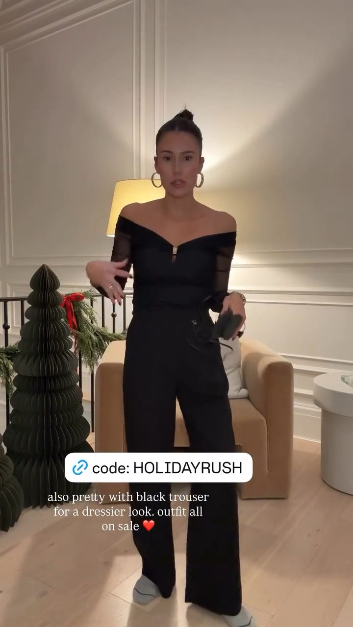 also pretty with black trouser for a dressier look. outfit all on sale ❤️ @abercrombie 
Holiday outfit 

#LTKSaleAlert #LTKSeasonal #LTKHoliday