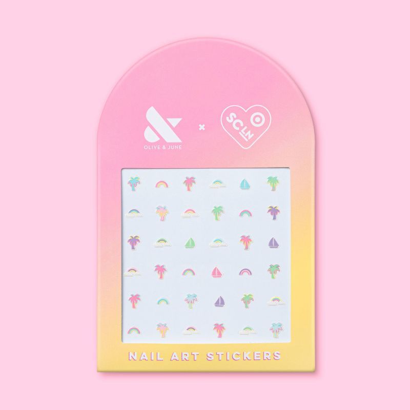 Stoney Clover Lane x Target Olive & June Nail Art Stickers - Palm Trees - 36ct | Target