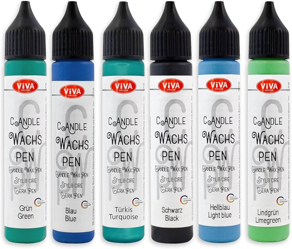 Viva Decor Candle Pen 6 x 0,95 Fl oz -Fruit Set - Wax Paint for Candles | Candle Wax Pen for Cust... | Amazon (US)