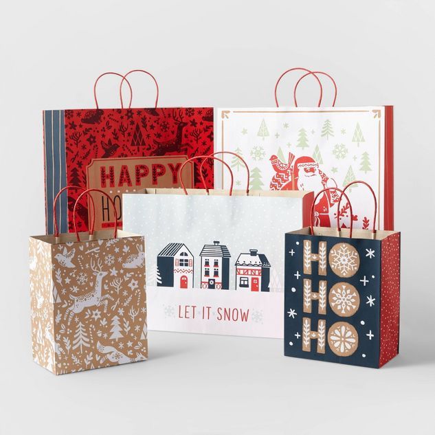5ct Assorted Gift Bag - Wondershop™ | Target