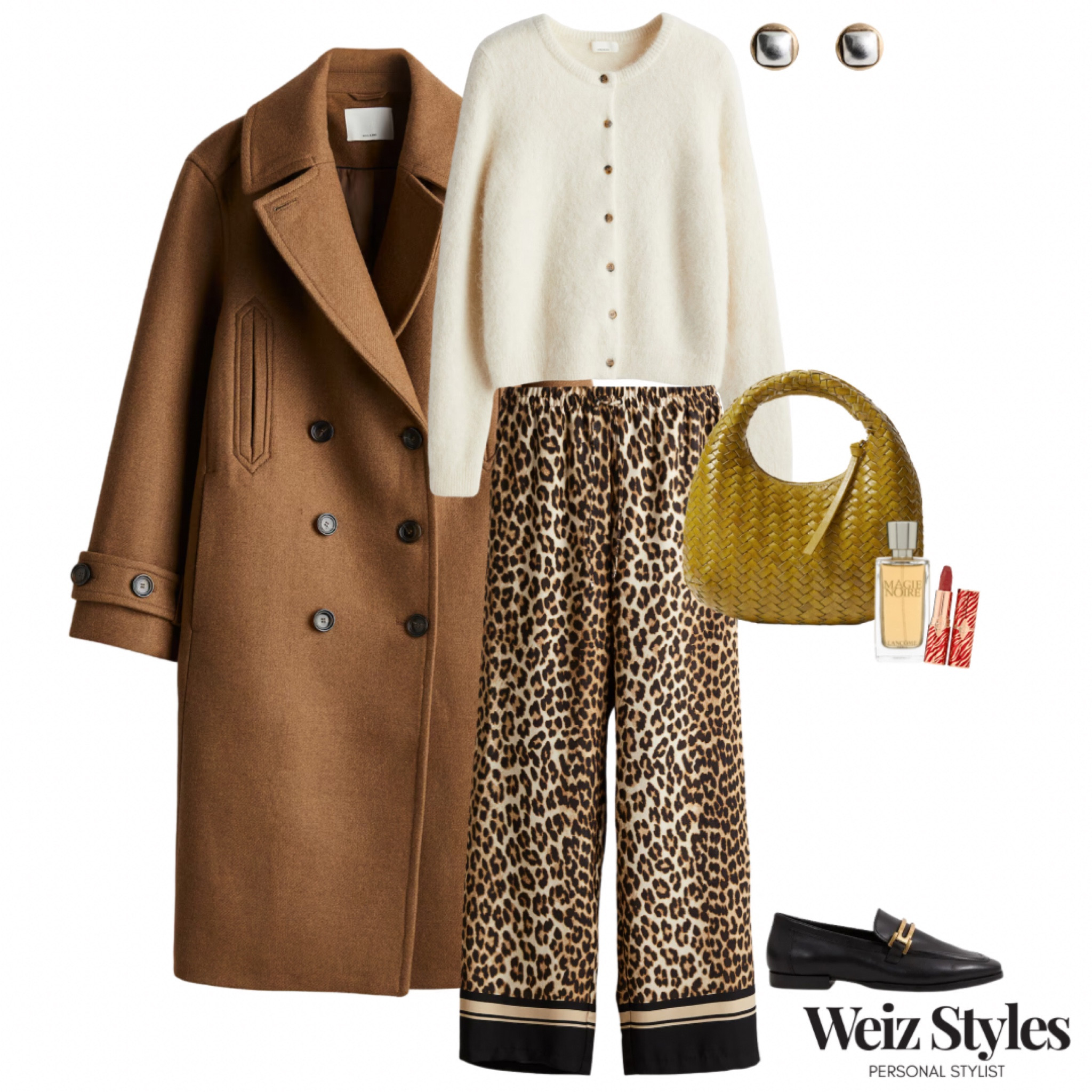 A super chic way to style leopard trousers this season, without compromising on comfort ✨ a real win-win 💃🏻

Head to www.weizstyles.com to find out how I can help you on your style journey 💖

Louise x

Personal stylist, styling, ootd, neutral aesthetic, London, Weiz styles, shopping, outfit of the day, uk, confident, handbag, bag, perfume, fragrance, lipstick, lip, elevate your style, feel good, flat lay, shopping, high street, designer, ltk, autumn, autumnal, leopard print, trousers, floaty, glow, flow, neutral, rich colours, brown, comfy, comfortable, cardigan, cream, layers, loafers, gold, mix metal, silver, earrings, mango, H&M, brown coat, wool, oversized, warm, cosy, green bag, red lip, lippy, John Lewis, chic, sophisticated, classic, trendy, elegant, feminine, womenswear, mango, effortless 

#LTKautumn #LTKstyletip #LTKuk