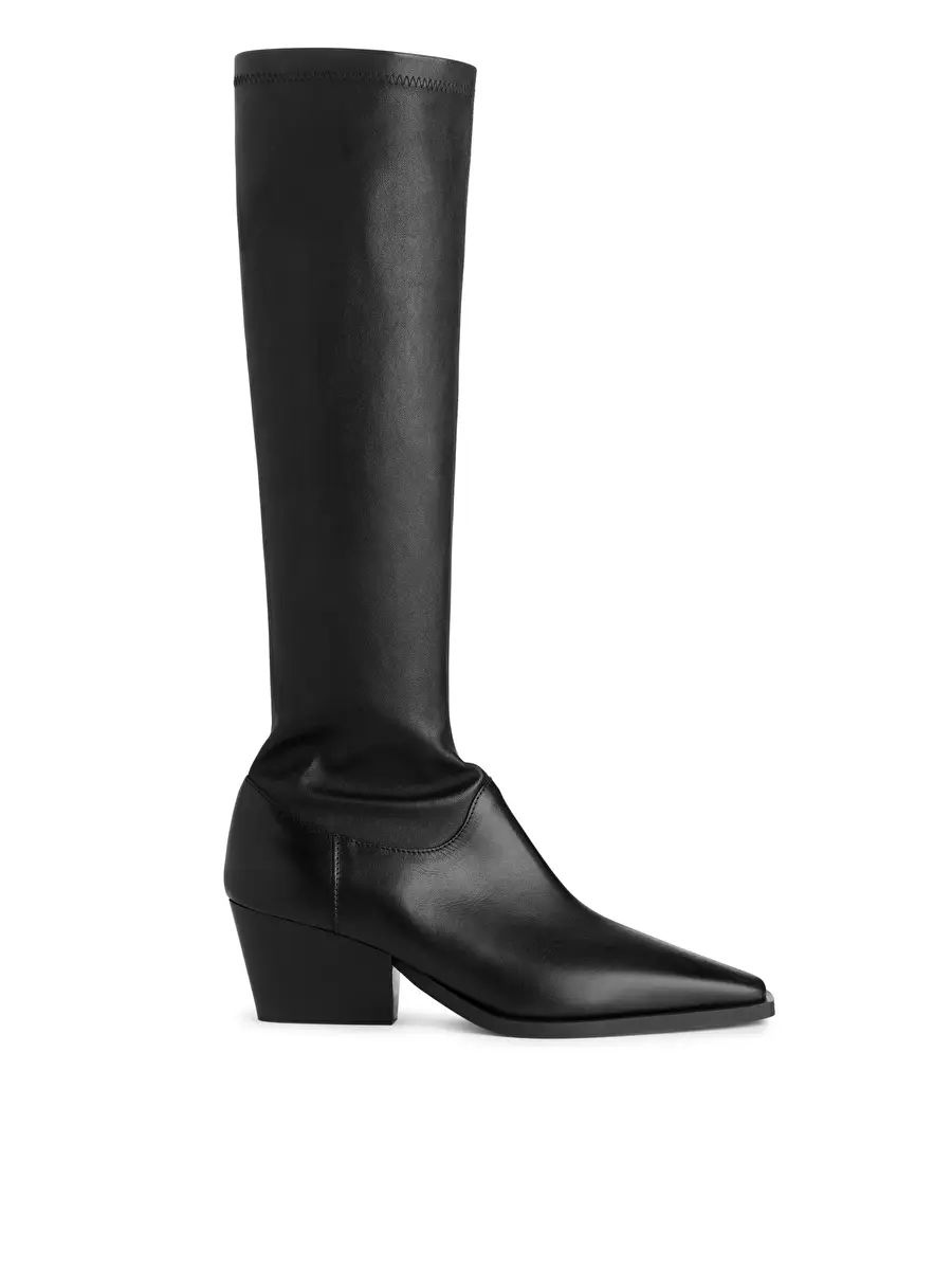 Stretch Leather Boots | ARKET (US&UK)