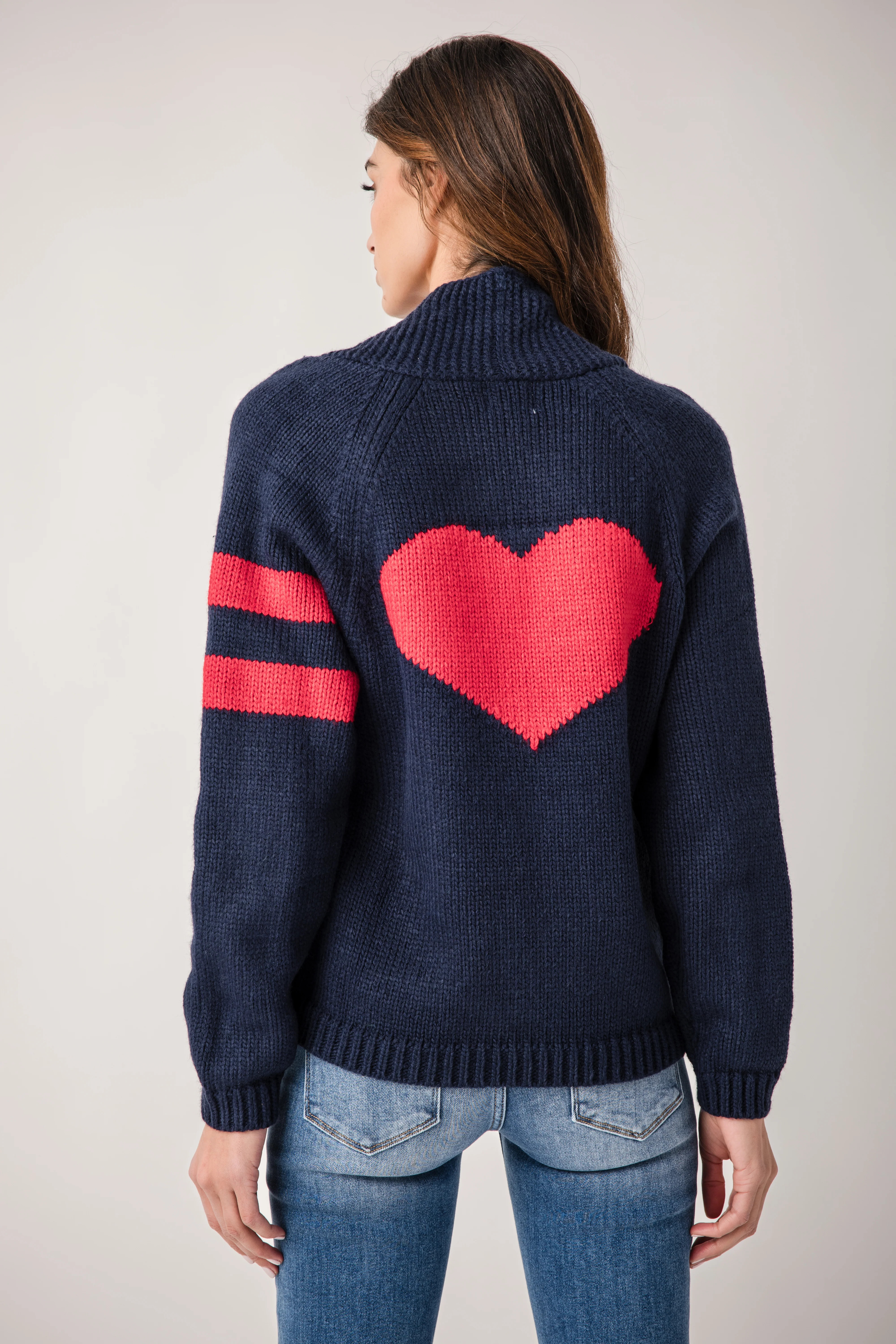Pink Pineapple Heart Cardigan | Social Threads