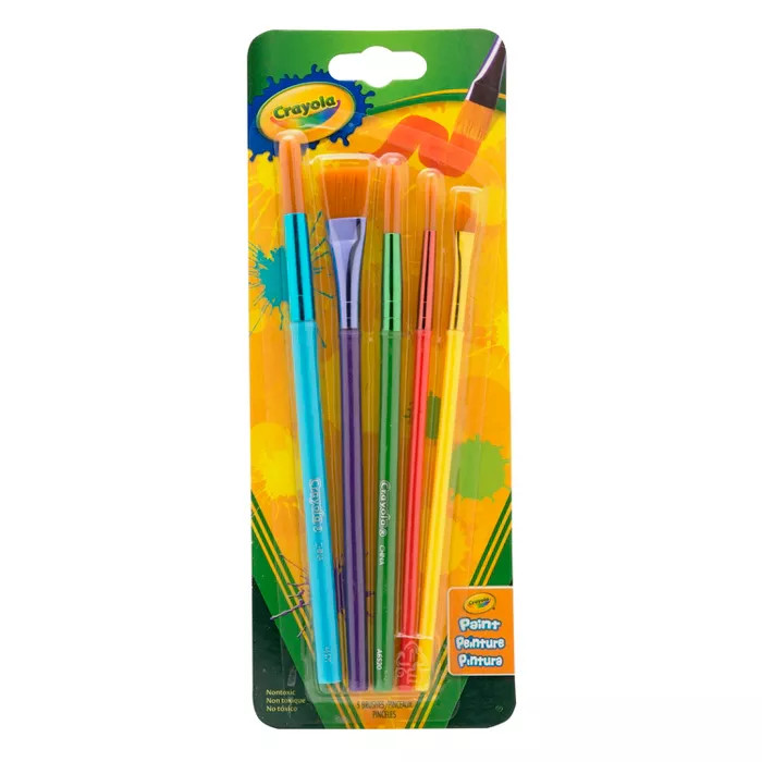 Crayola 5ct Paint Brush Variety Pack | Target