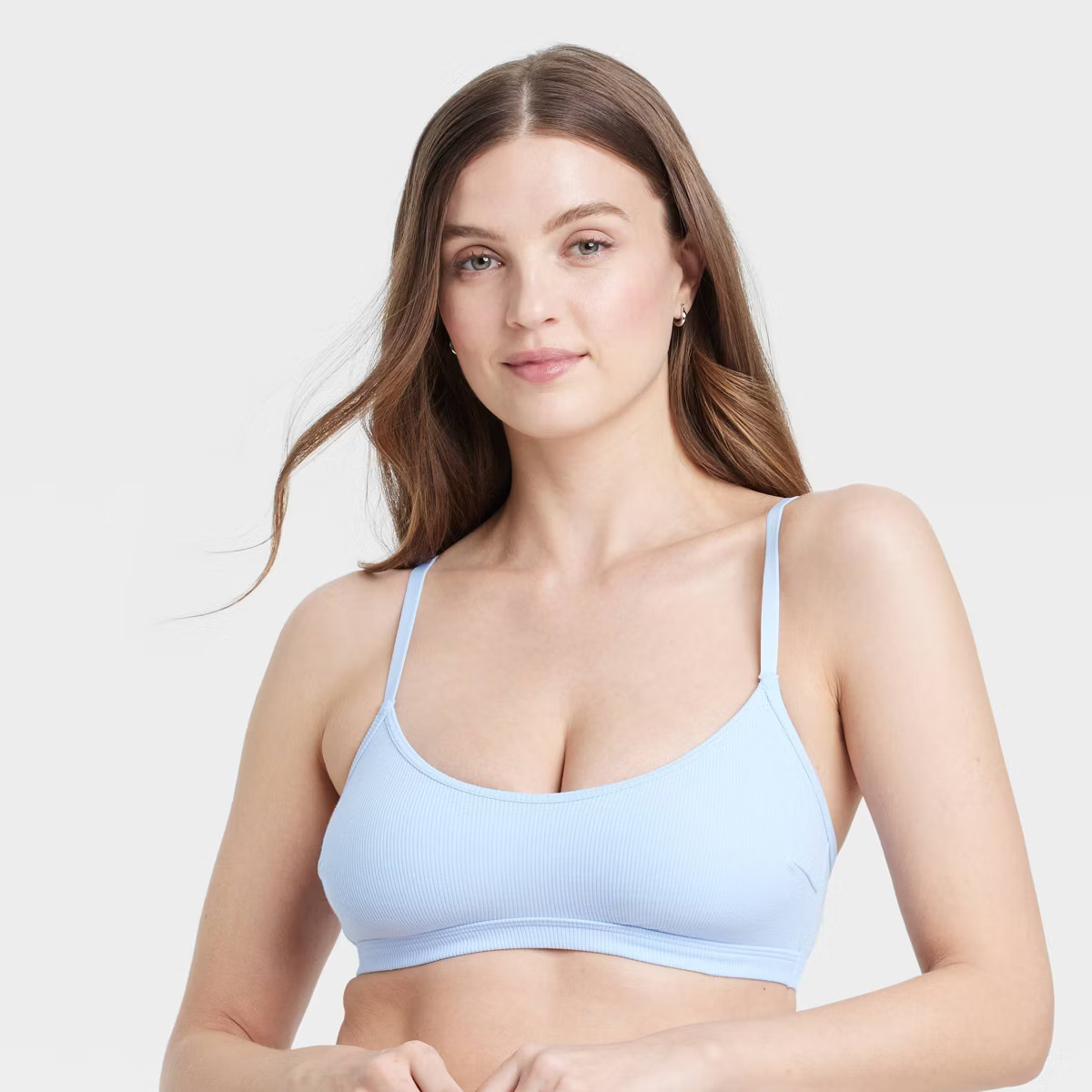 Women's Cotton Blend Scoop Ribbed Bralette - Auden™ | Target