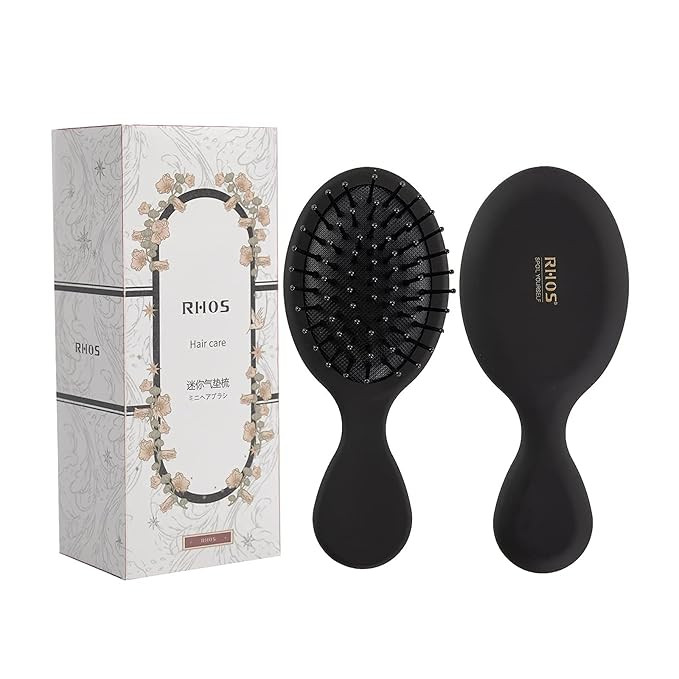 RHOS Mini Detangler Hair Brush for Women/Men/Kids-Travel Size Hair Brush for Purse,Pocket-Small C... | Amazon (US)