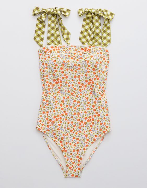 Aerie Bandeau One Piece Swimsuit | American Eagle Outfitters (US & CA)