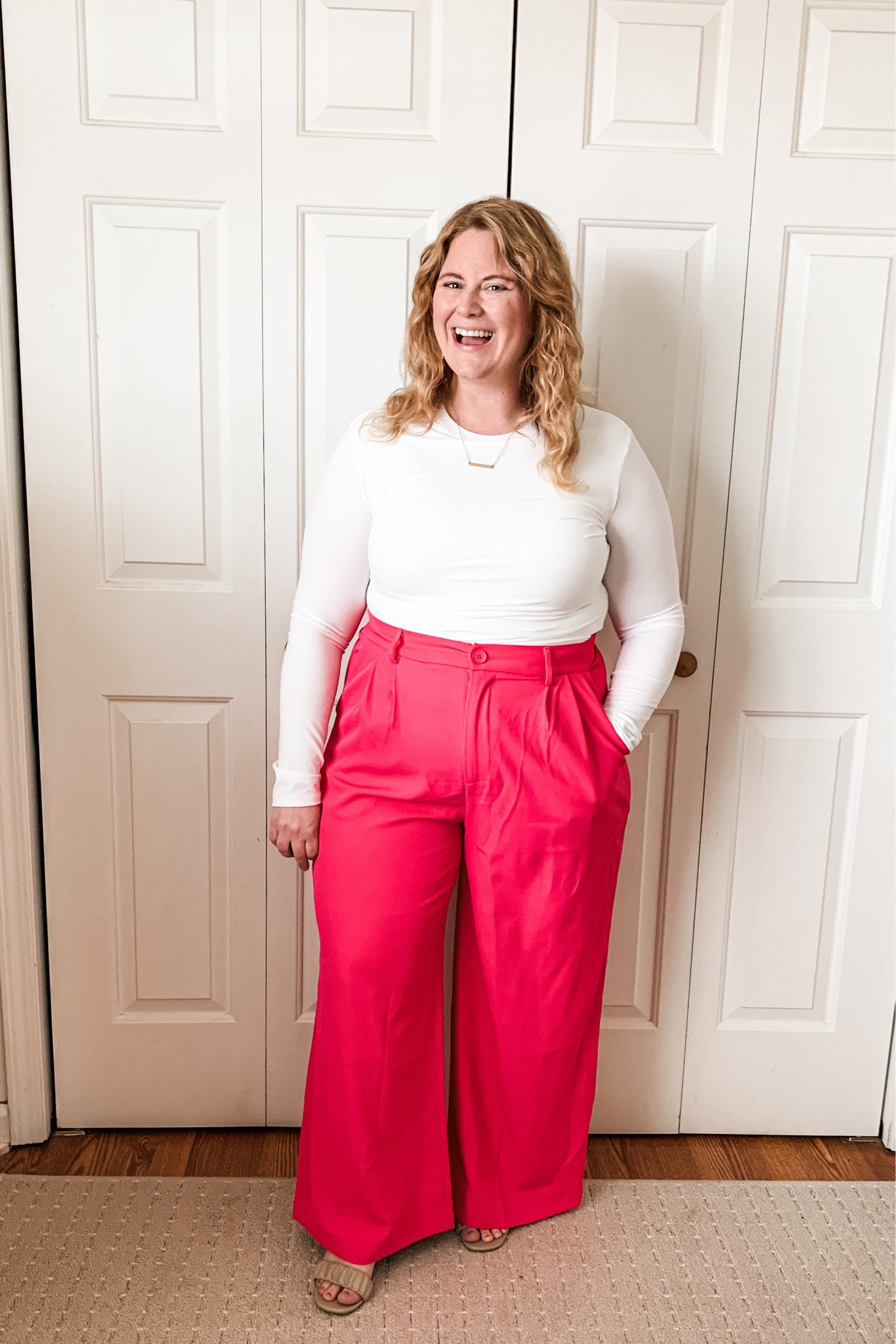 The prettiest trousers!! Super good even if you have a mom belly.  Come in tons of colors and are so comfy!

#LTKworkwear #LTKSeasonal #LTKmidsize