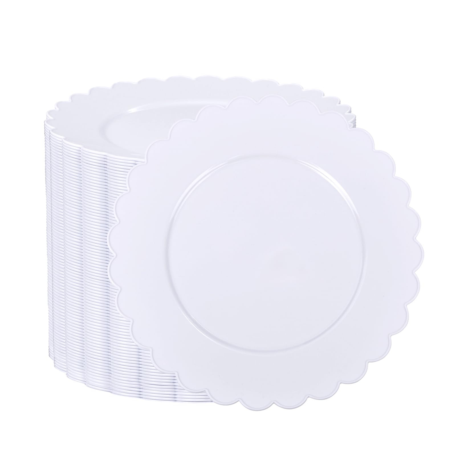 SUT 72Pcs 7.5" White Plastic Plates, Heavy Duty Disposable Plates for Weddings, Parties, Events, ... | Amazon (US)