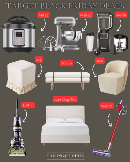 Target Black Friday Home Deals!  Save big on these amazing products!

Bedroom furniture, living room, kitchen appliances, household cleaning, 

#LTKhome #LTKCyberWeek #LTKGiftGuide