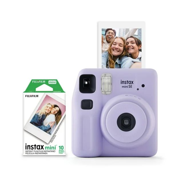 Fujifilm instax Mini SE Instant Camera with Bonus 10 pack Mini Film, Pink | Walmart (US)