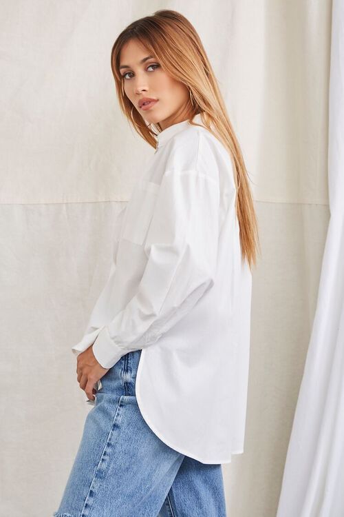 Cotton Button-Front Shirt | Forever 21 (US)