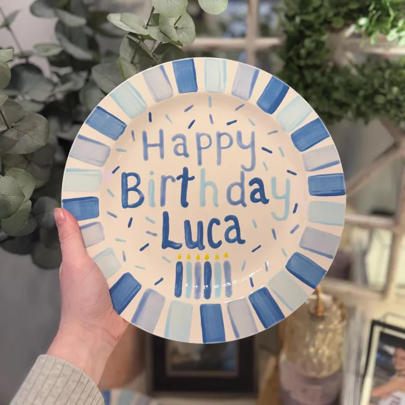 Personalized Keepsake Plate for Baby’s First Birthday – Custom Name & Date - Etsy | Etsy (US)
