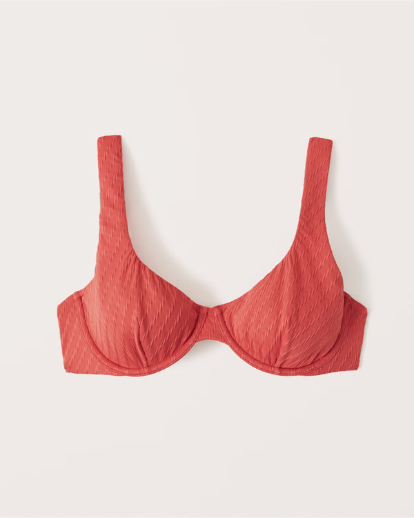Wide Strap Underwire Bikini Top | Abercrombie & Fitch (US)