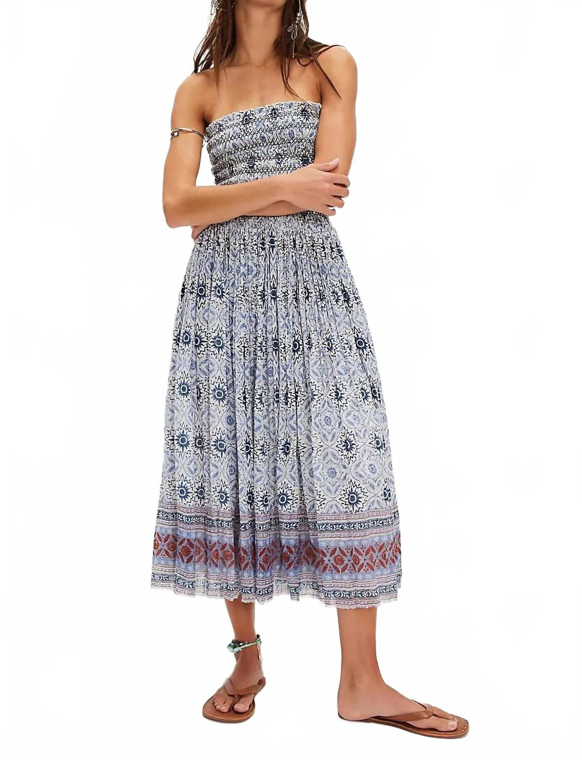 Ravenna Printed Maxi Skirt In Bluebird | Shop Simon