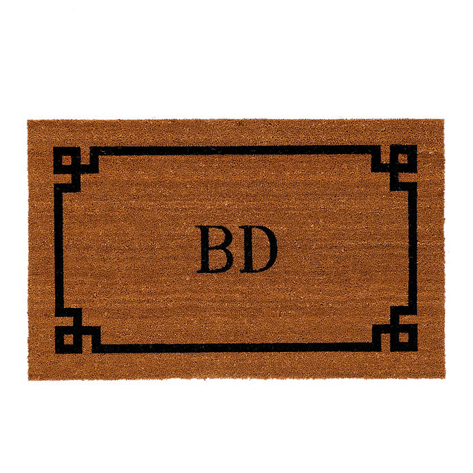 Suzanne Kasler Greek Key Personalized Coir Mat | Ballard Designs, Inc.