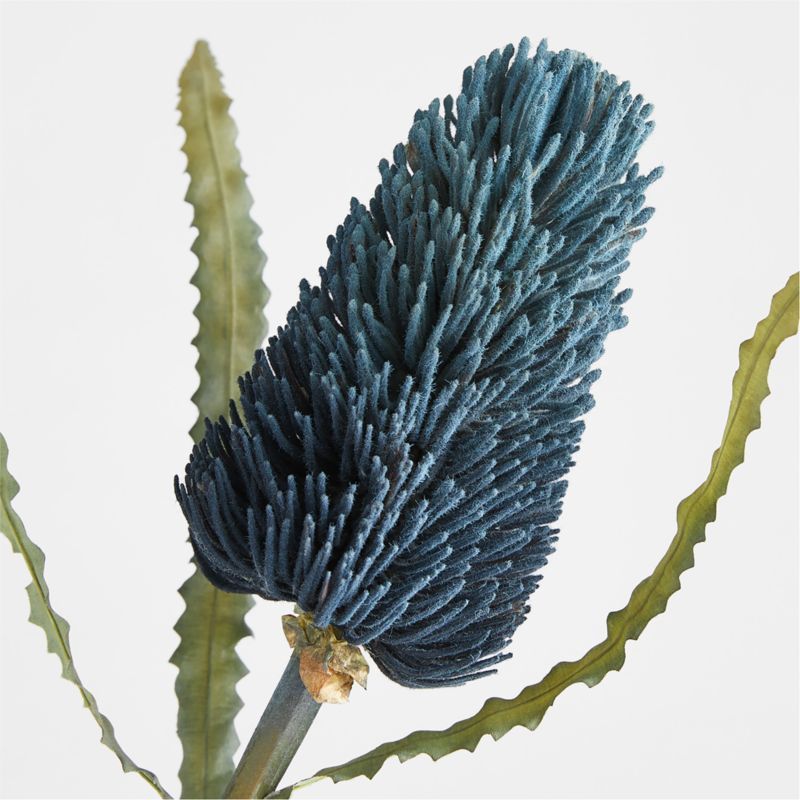 Faux Blue Protea Stem + Reviews | Crate & Barrel | Crate & Barrel