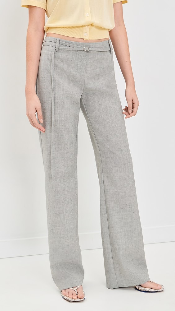 90s Minimal Belted Pants | Shopbop