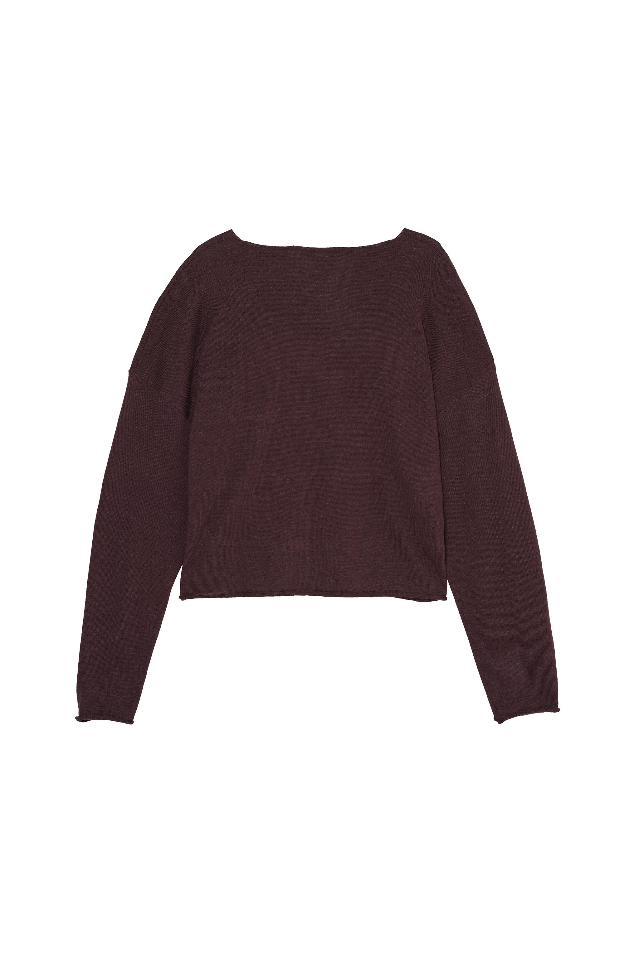 CROPPED FIT LINEN-WOOL BLEND SWEATER | Zara US