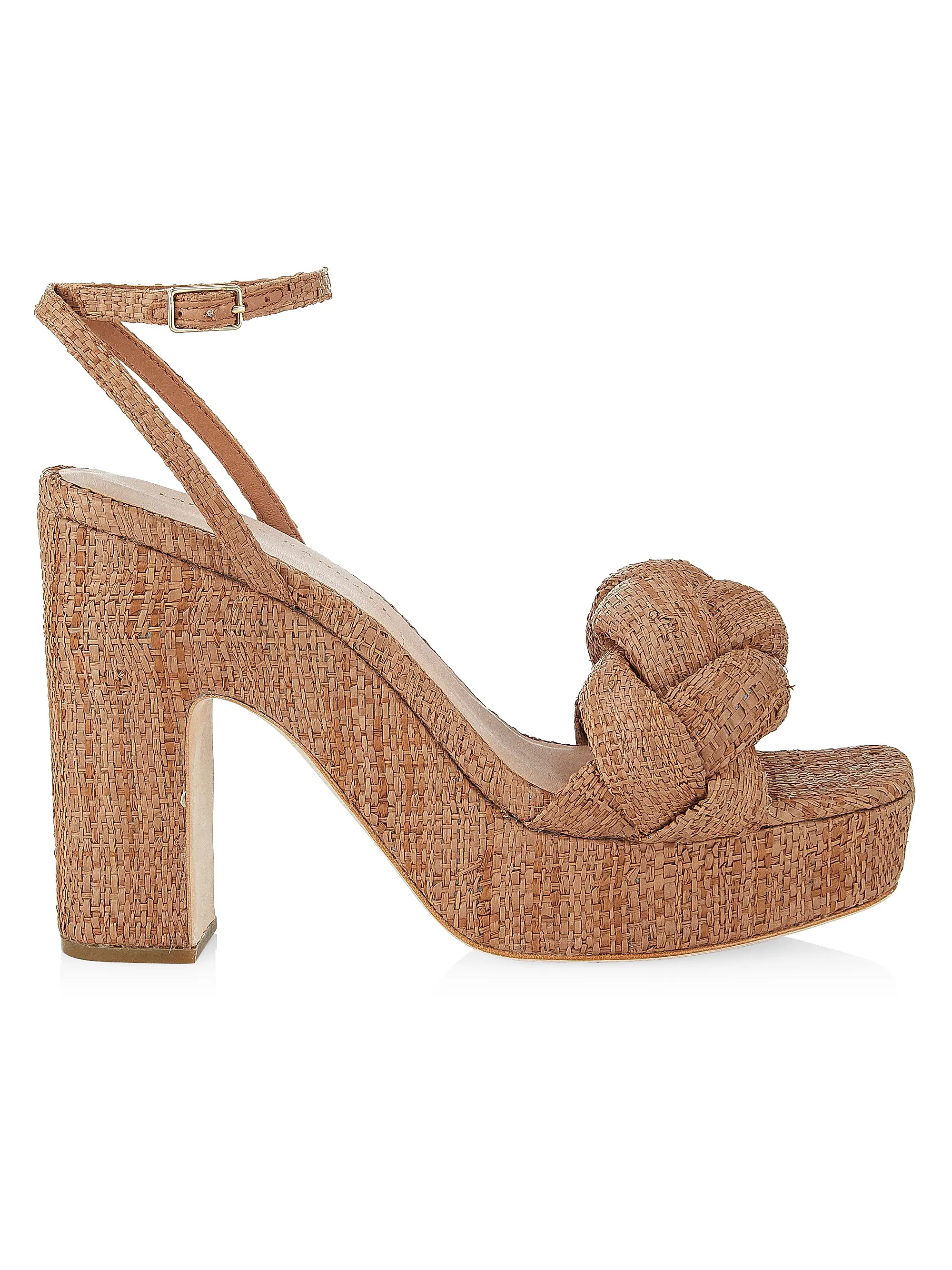 Fae Braided Raffia Platform Sandals | Saks Fifth Avenue