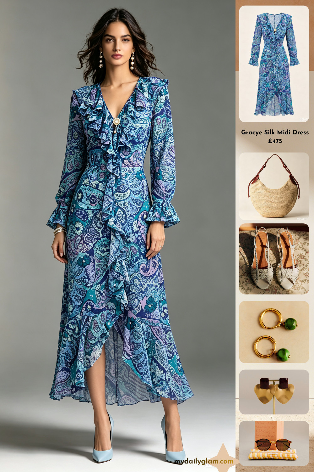 Boho Paisley Ruffled Midi Dress | Vacation & Brunch Ready Outfit
#PaisleyDress #BohoDress #RuffleDress #MidiDress #VacationOutfit #SpringFashion #SummerDress 

 #LTKootd #LTKOver40 #LTKTravel