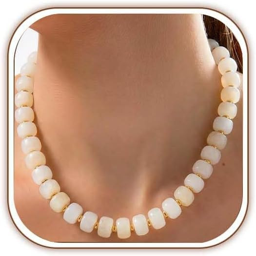 Chunky Beaded Necklace for Women, Colorful Trendy Statement Summer Jewelry Gift | Amazon (US)