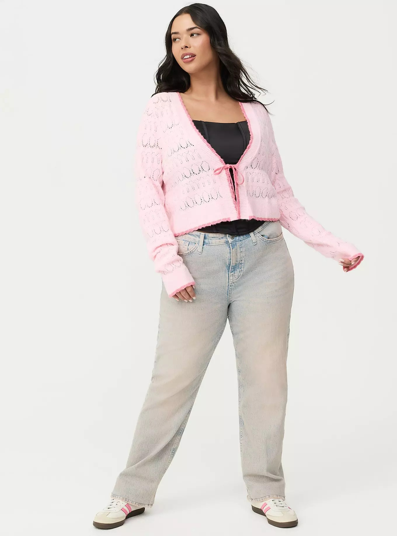 Vegan Cashmere Tie-Front Shrug | Torrid (US & Canada)