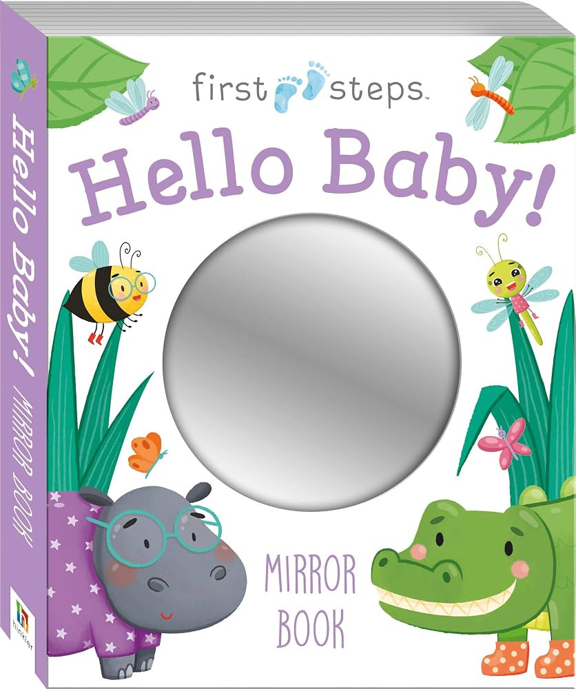 First Steps Hello Baby Mirror Book | Amazon (US)