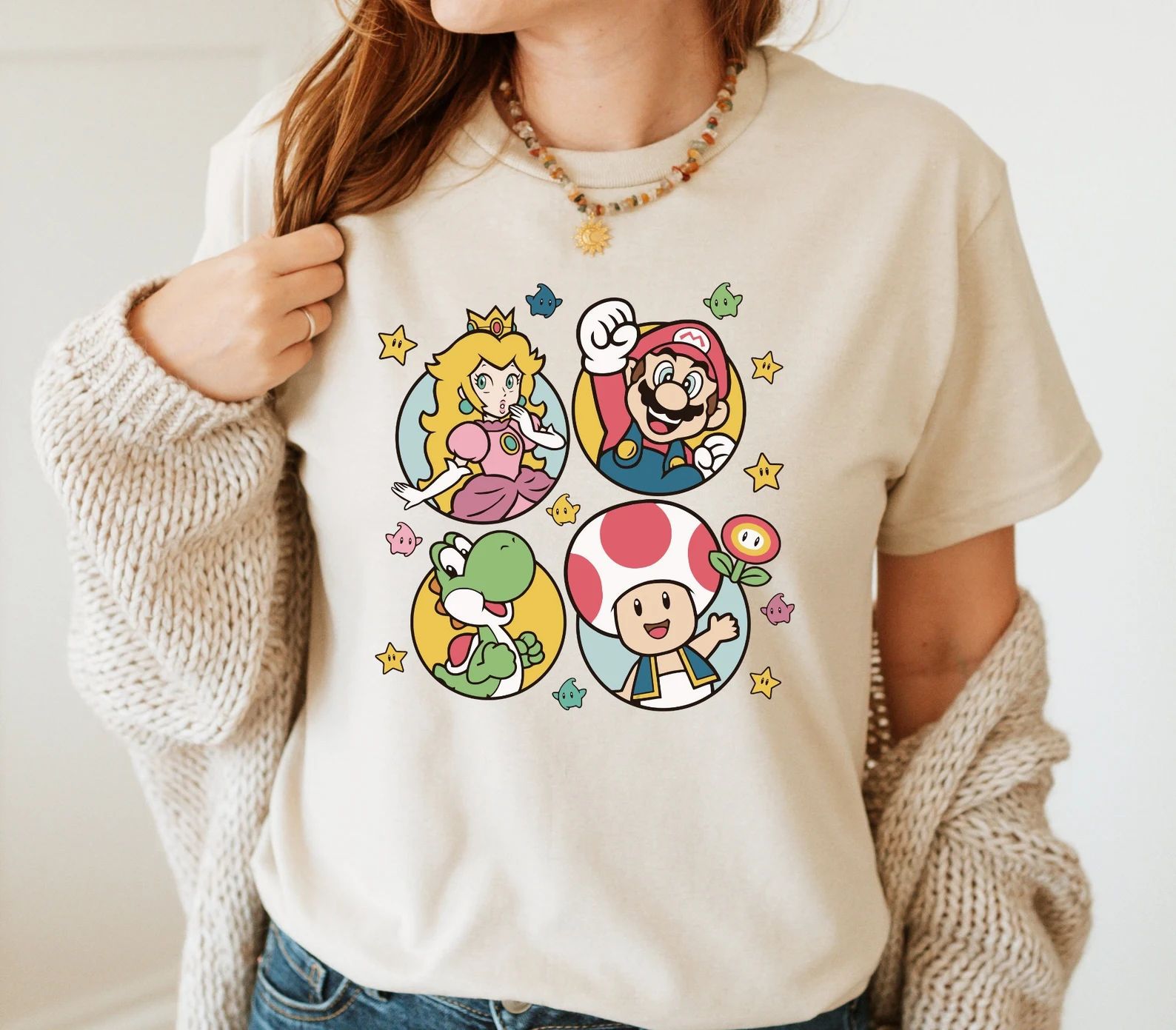 Retro Princess Peach Mario Shirt, Princess Peach Shirt, Super Mario Shirt, Luigi Shirt, Kart Frie... | Etsy (US)