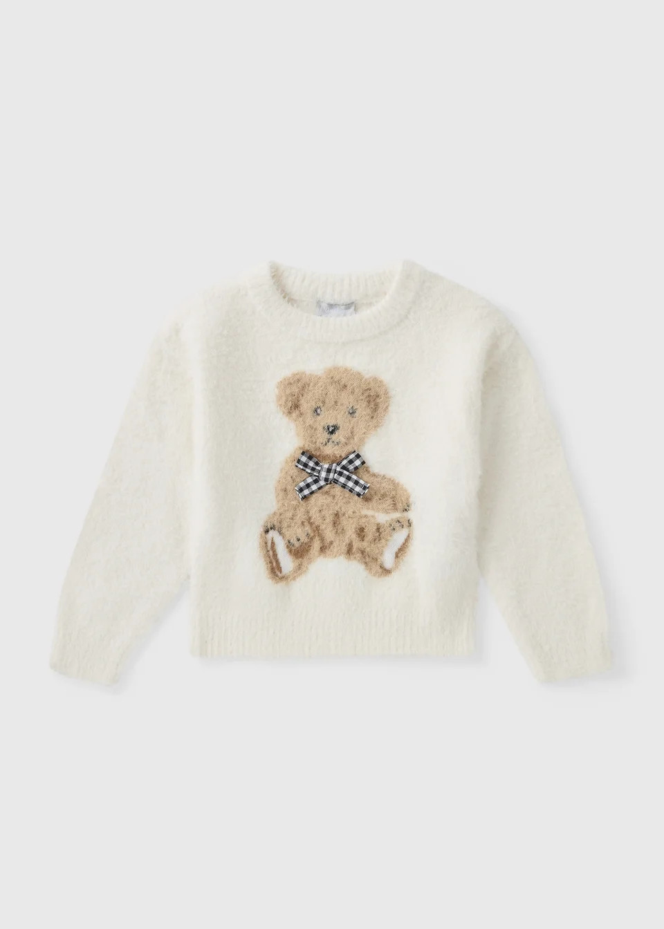 Girls Cream Bear Jumper (7-15yrs) | Matalan (UK)