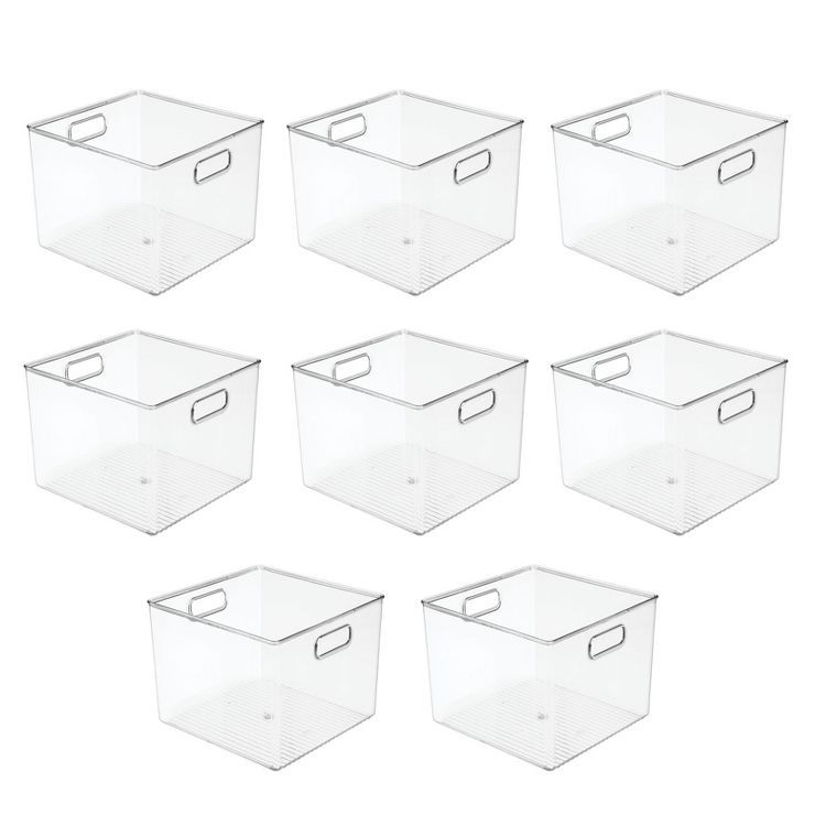 mDesign Plastic Kitchen Food Storage Organizer Bin - 8 Pack | Target