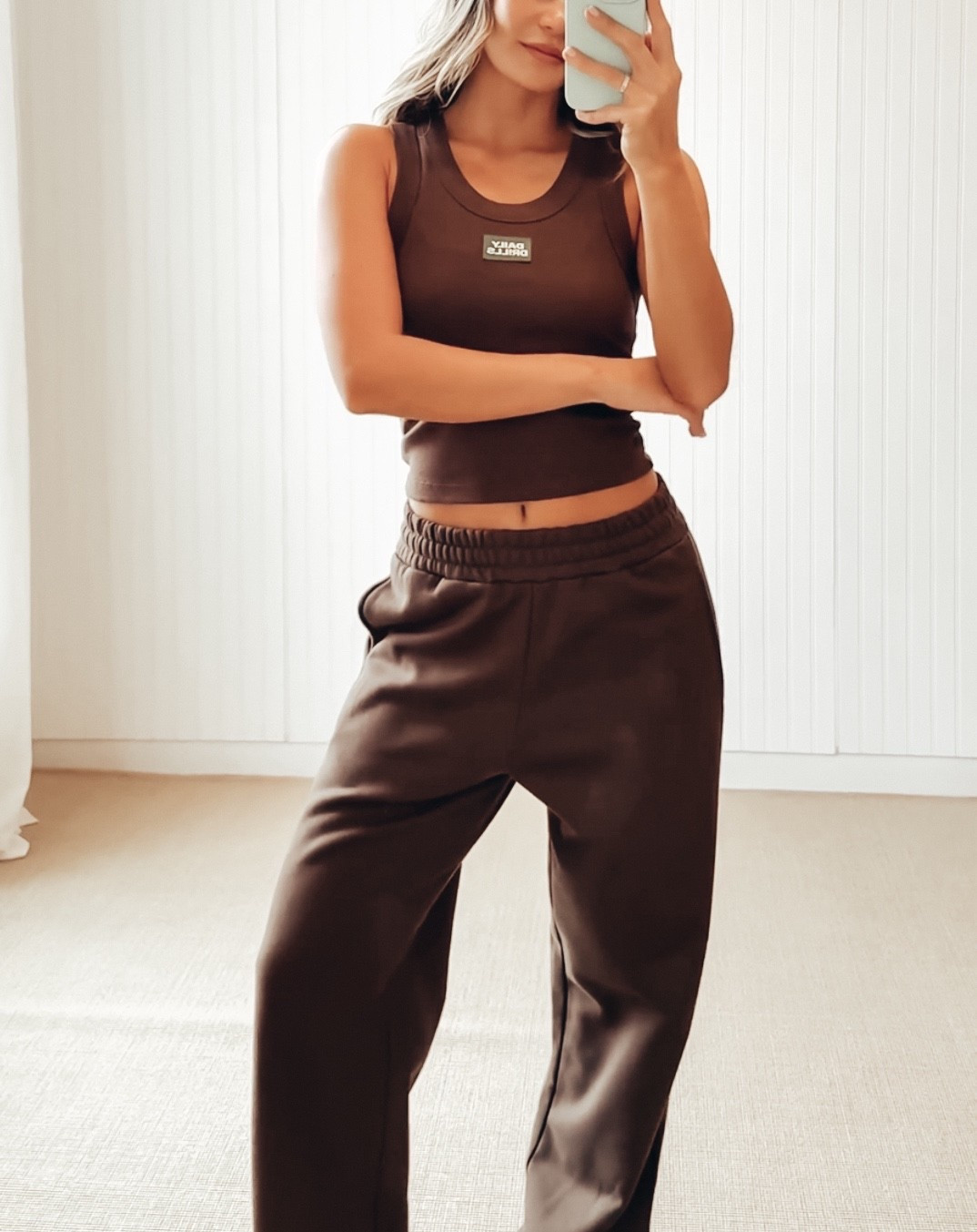 The perfect fall set🐻🤎 #sweatset #dailydrills