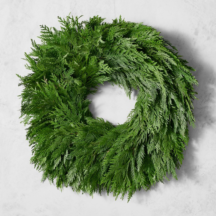 Western Red Cedar Live Wreath & Garland | Williams-Sonoma