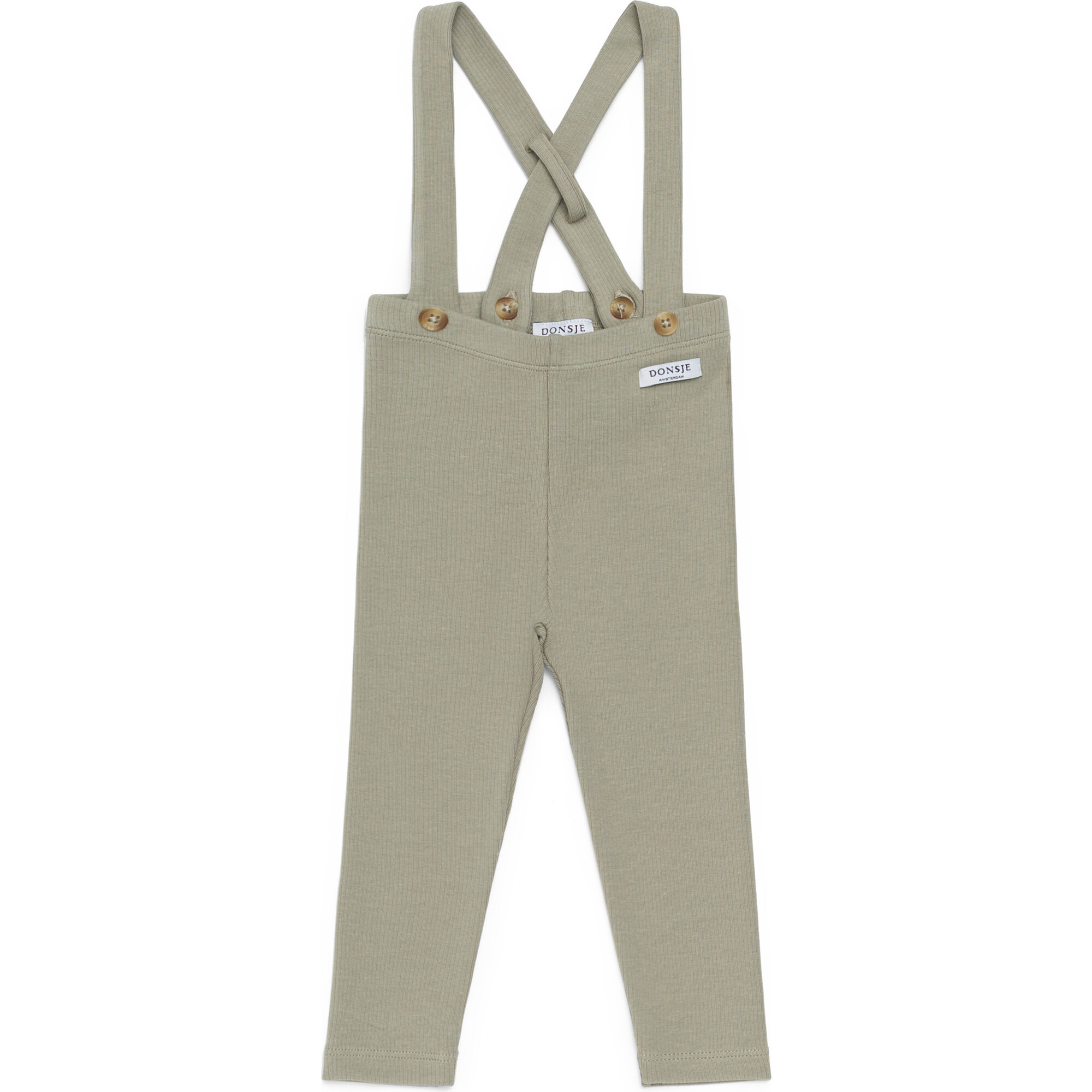 Deno Shoulder Strap Leggings, Green Oak | Maisonette