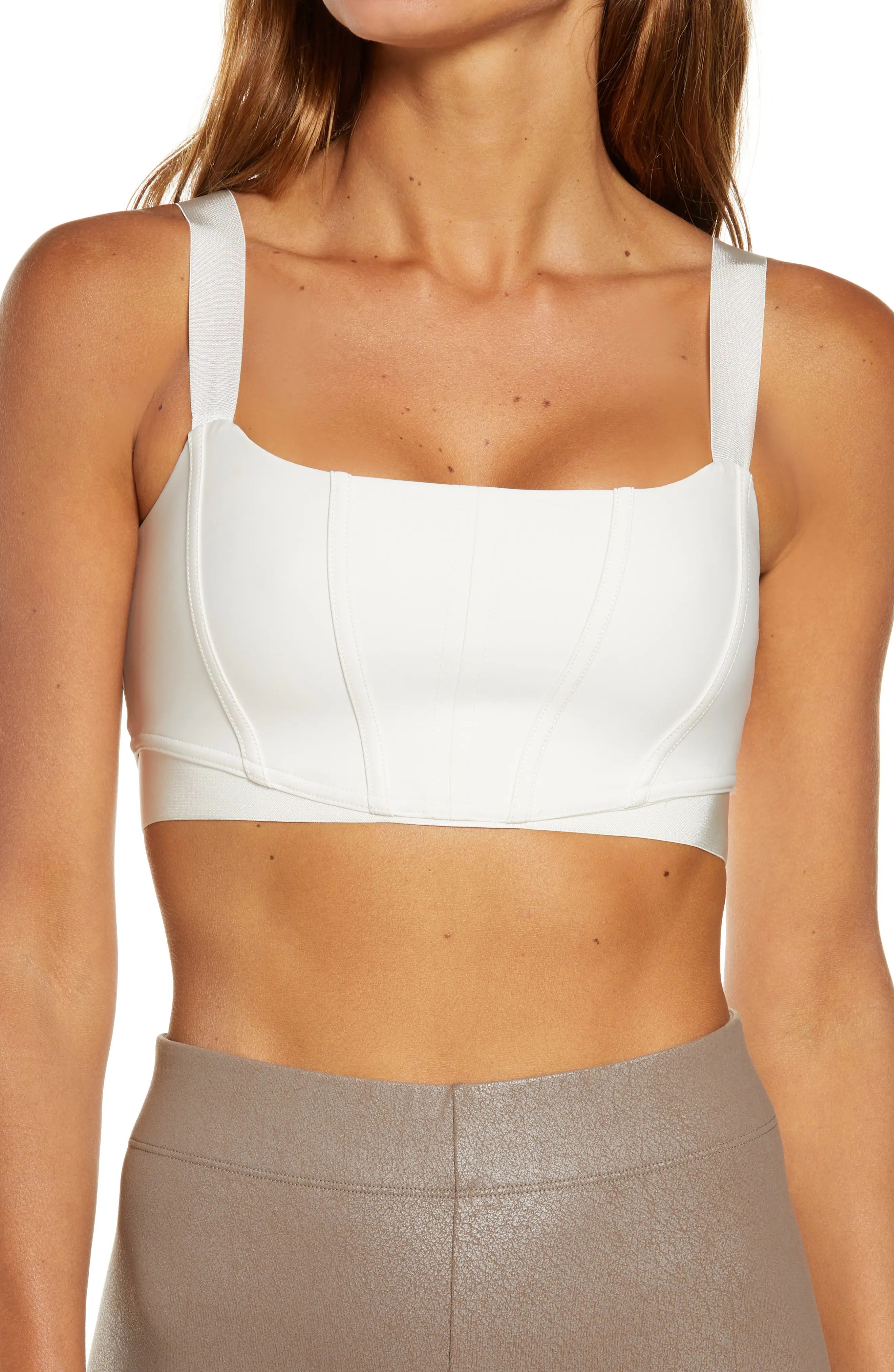 Alo Airlift Corset Bra in Ivory at Nordstrom, Size Small | Nordstrom