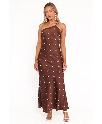 Women's Anika Maxi Dress - Brown Polka Dot | Macy's