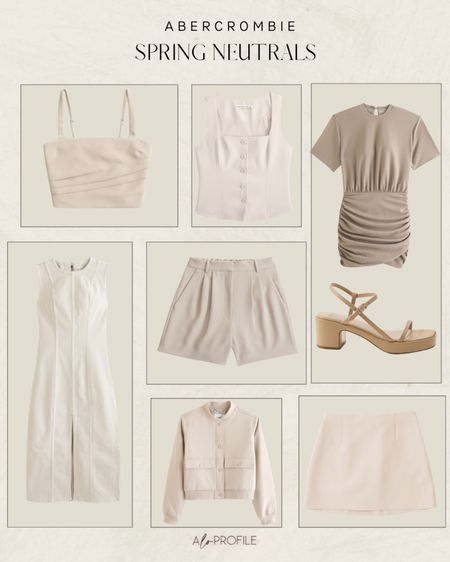 Abercrombie spring neutrals all on sale for 20% off right now! 

#LTKsalealert