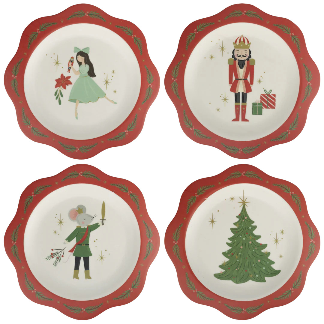 Nutcracker Bamboo 9" Plate Set | My Mind's Eye