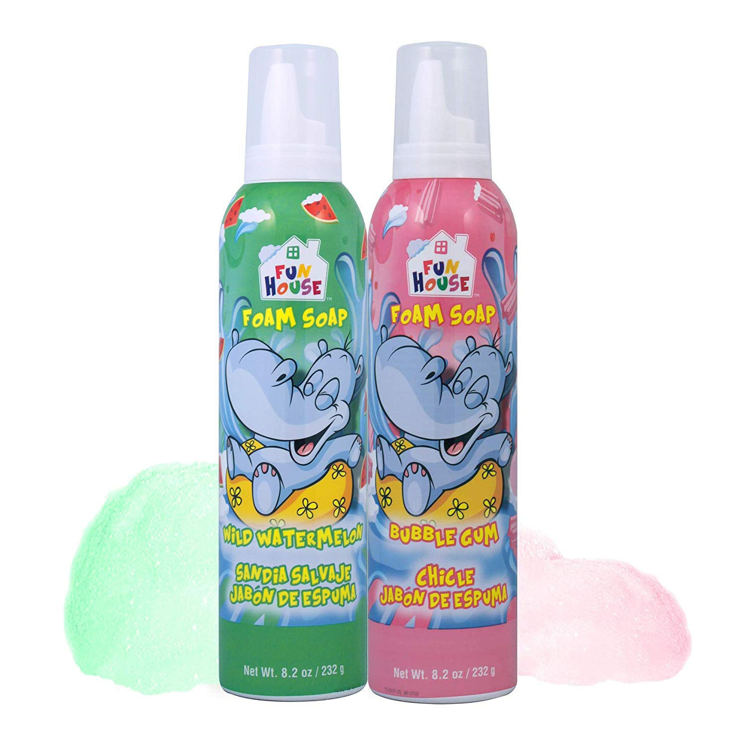 Fun House Kids Foam Soap Wild Watermelon & Bubble Gum,2 Pack | Amazon (US)