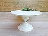 14'' white cake stand for wedding Wooden cake stand wooden cupcake stand wood cake holder wedding ca | Amazon (US)