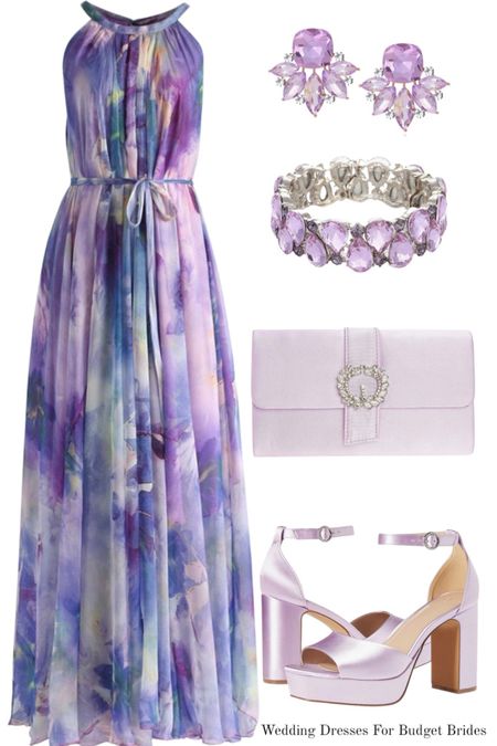 Wedding guest outfit idea for a casual to semi-formal daytime wedding. 

#springdress #weddingguestdress    
#springoutfit #semiformaldress #lavenderheels

#LTKstyletip #LTKSeasonal #LTKwedding