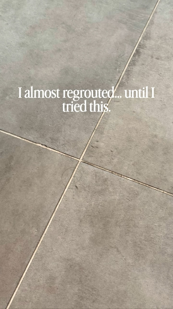 Before you regrout… try this.
It worked SO fast.
Everything I used is linked in my bio! 

🔗Or comment “Grout” and I’ll send you the links directly to your inbox! 

#groutcleaning
#cleaninghacks
#cleanhome
#homecleaning
#cleaningtips