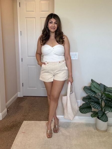 Amazon summer outfit ! This sleeveless tube top is perfect for date night, vacation or just hot weather! I’ve paired with these figure flattering shorts. For reference I’m 5’8 size 12 wearing large in top and size 30 in shorts 

Amazon spring outfit / Amazon summer outfit / travel outfit / airport outfit/ jumpsuit / matching set / shorts/ neutral outfit / size 12 outfit / size 10 outfit / summer vacation 

#LTKtravel #LTKfindsunder100 #LTKmidsize