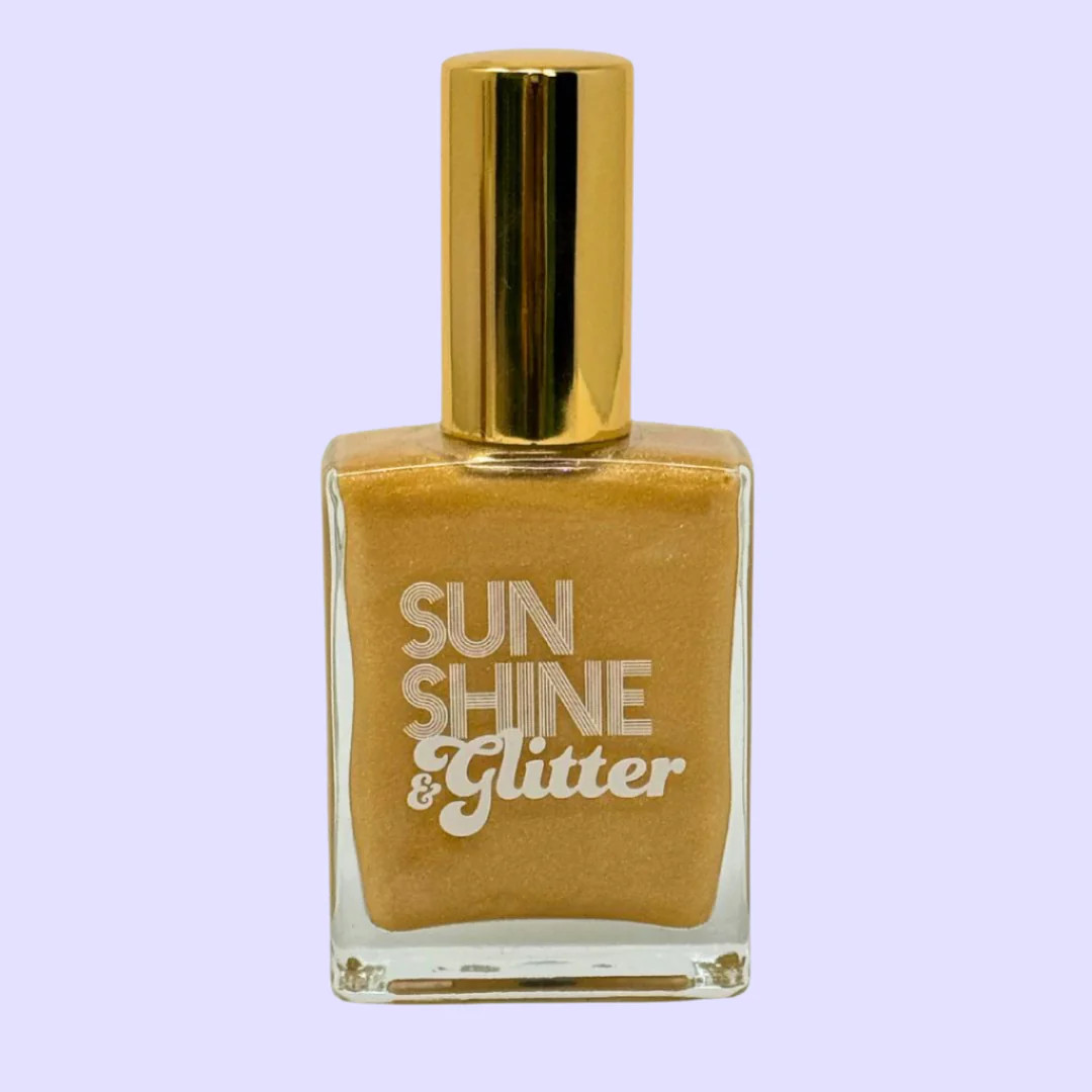 Sunshine & Glitter Highlighter Shimmer Spray Oil for Hair & Body - Sun | Sunshine & Glitter