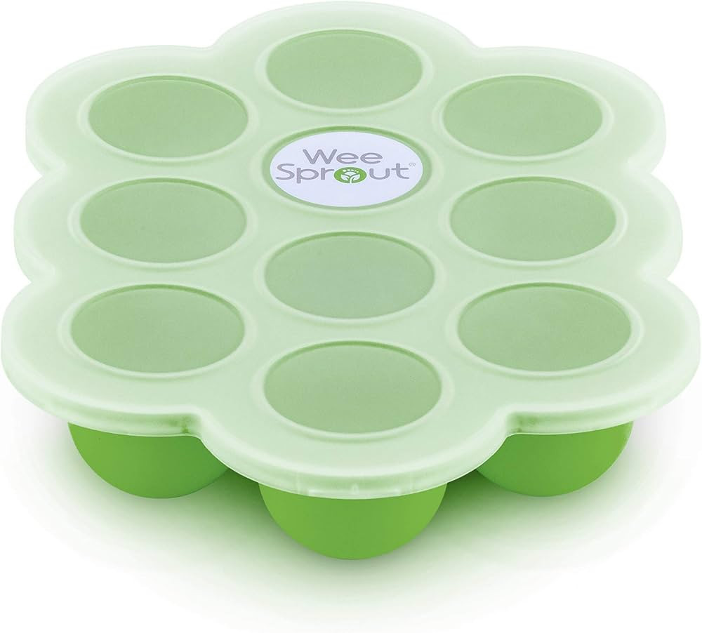 WeeSprout Silicone Baby Food Freezer Tray with Clip-on Lid Perfect Storage Container for Homemade... | Amazon (US)