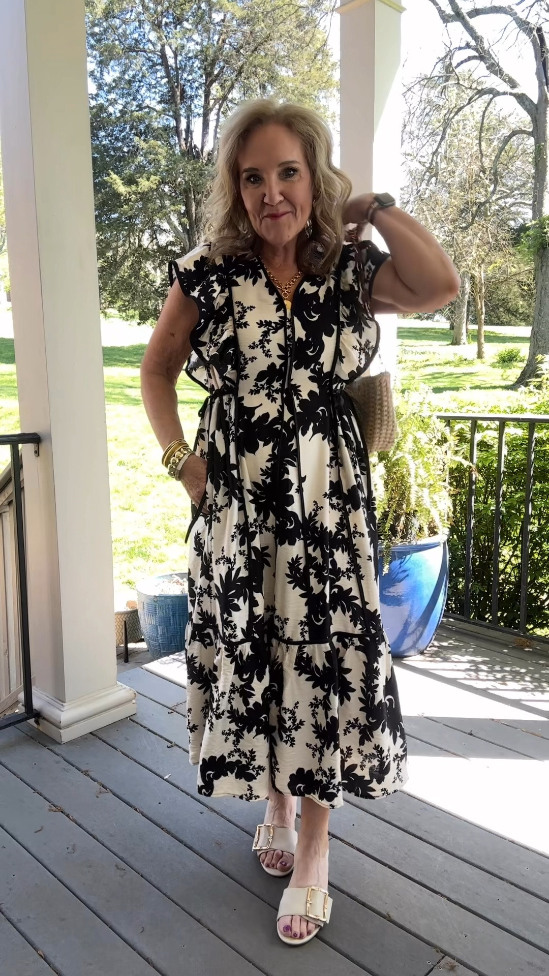 This dress  for exceeds my expectations for something under $70 with my code NANETTE15 true to size, I’m wearing a medium

AVARA has so many pretty spring dresses. This black & white floral is gorgeous. 

Wedding guest dress graduation dress 

#LTKWatchNow #LTKOver40 #LTKFindsUnder100