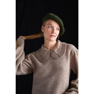 ASTR The Label Collared Puff-Sleeve Sweater - New Size Large | Poshmark