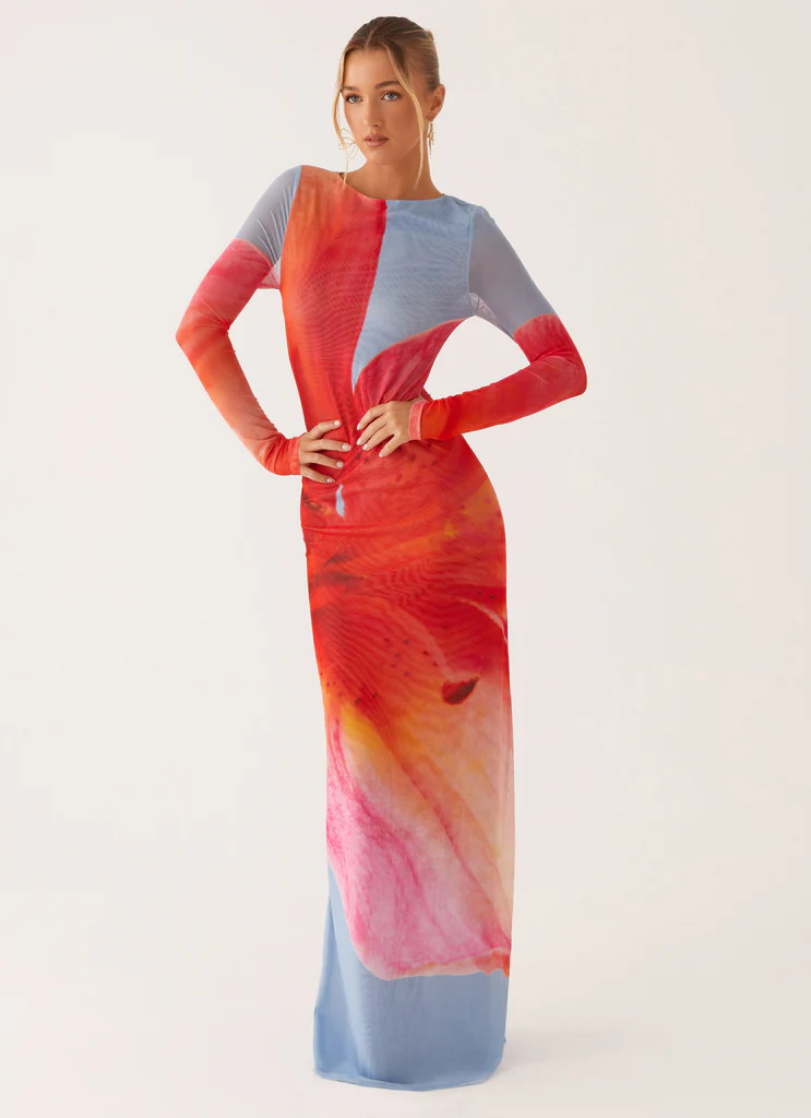 Jilly Maxi Dress - Blue Floral | Peppermayo (Global)